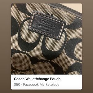 Coach wallet zipper